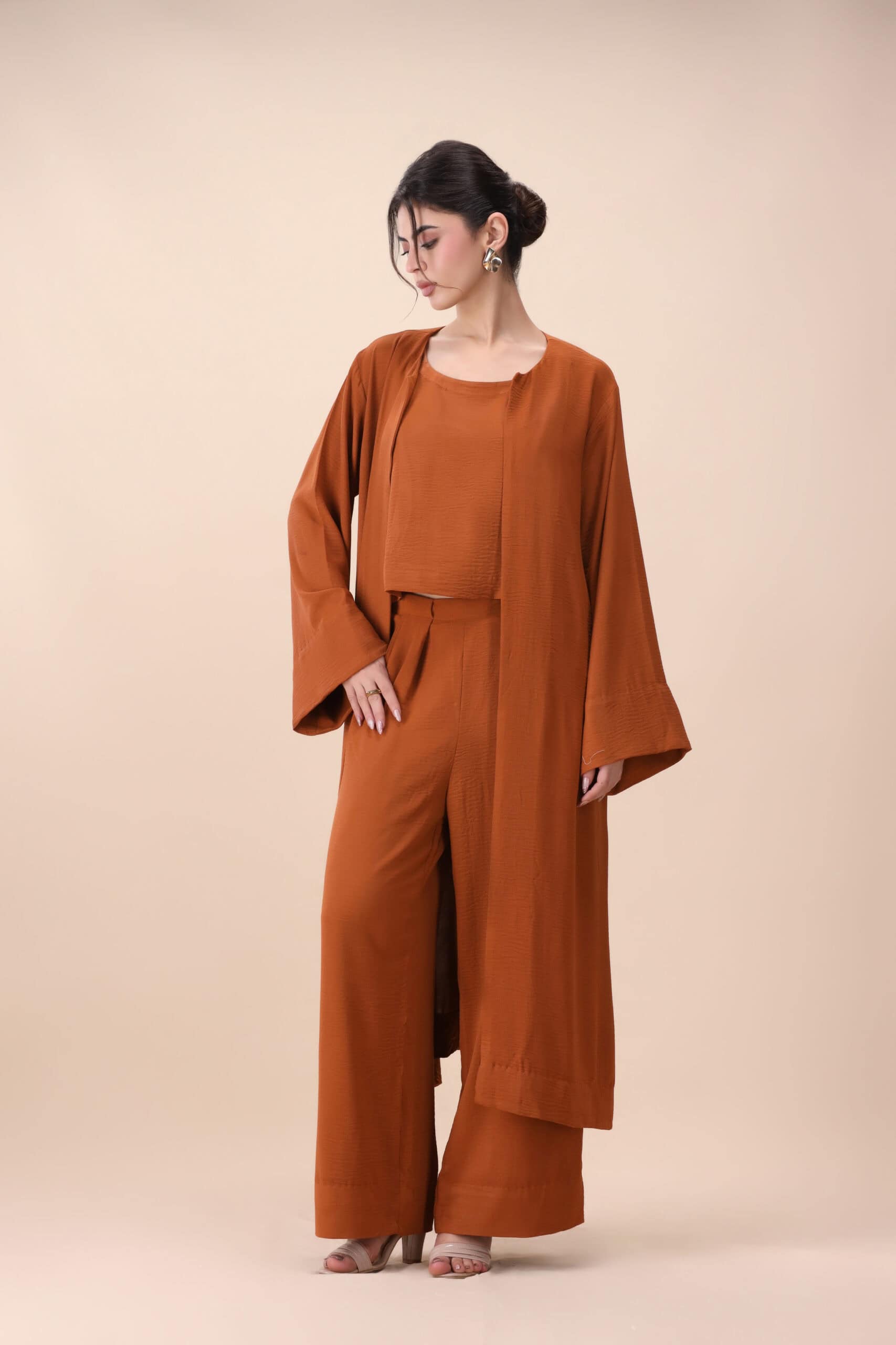 Rust Three-Piece Layered Co-Ord