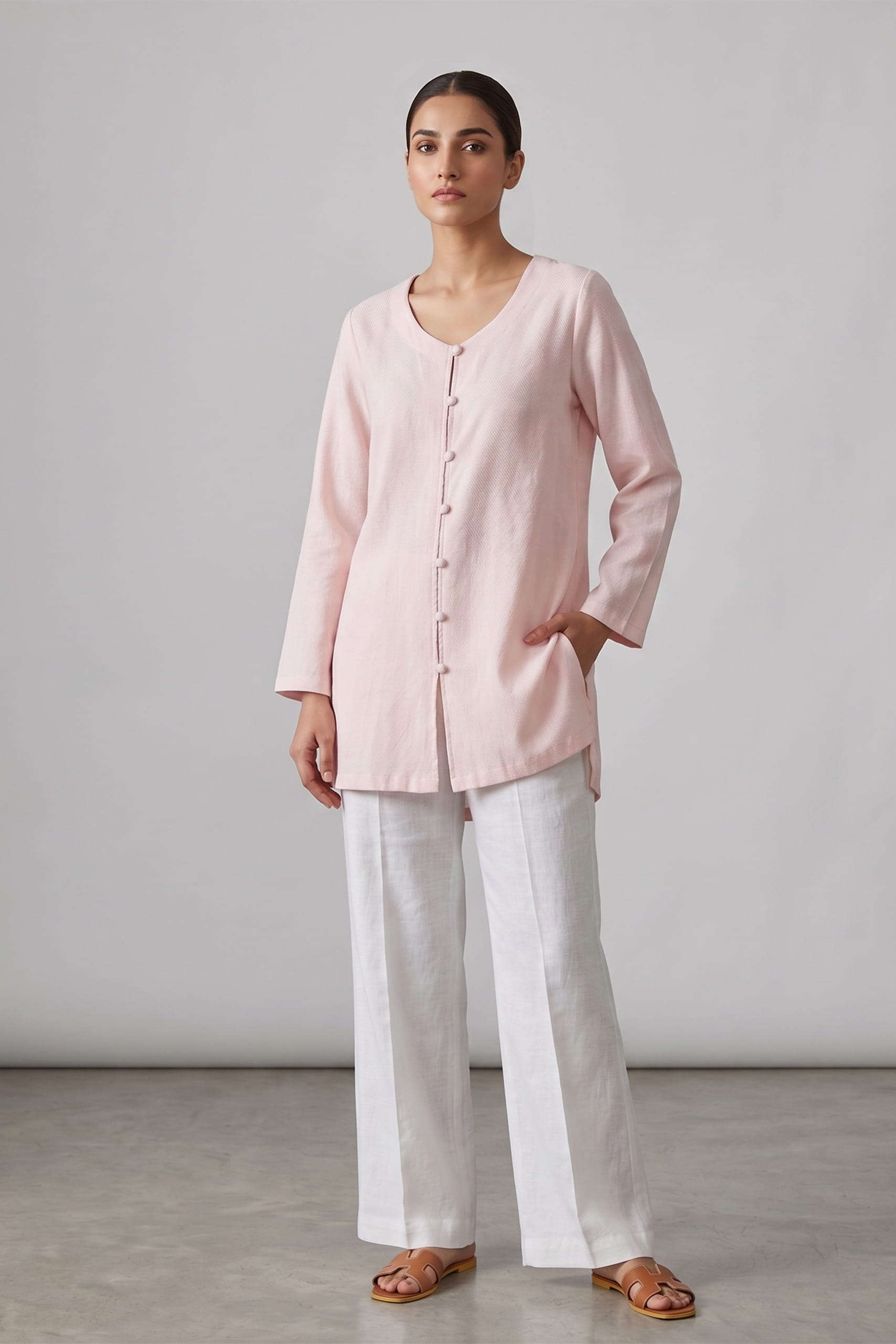 The Roseate High-Low Tunic