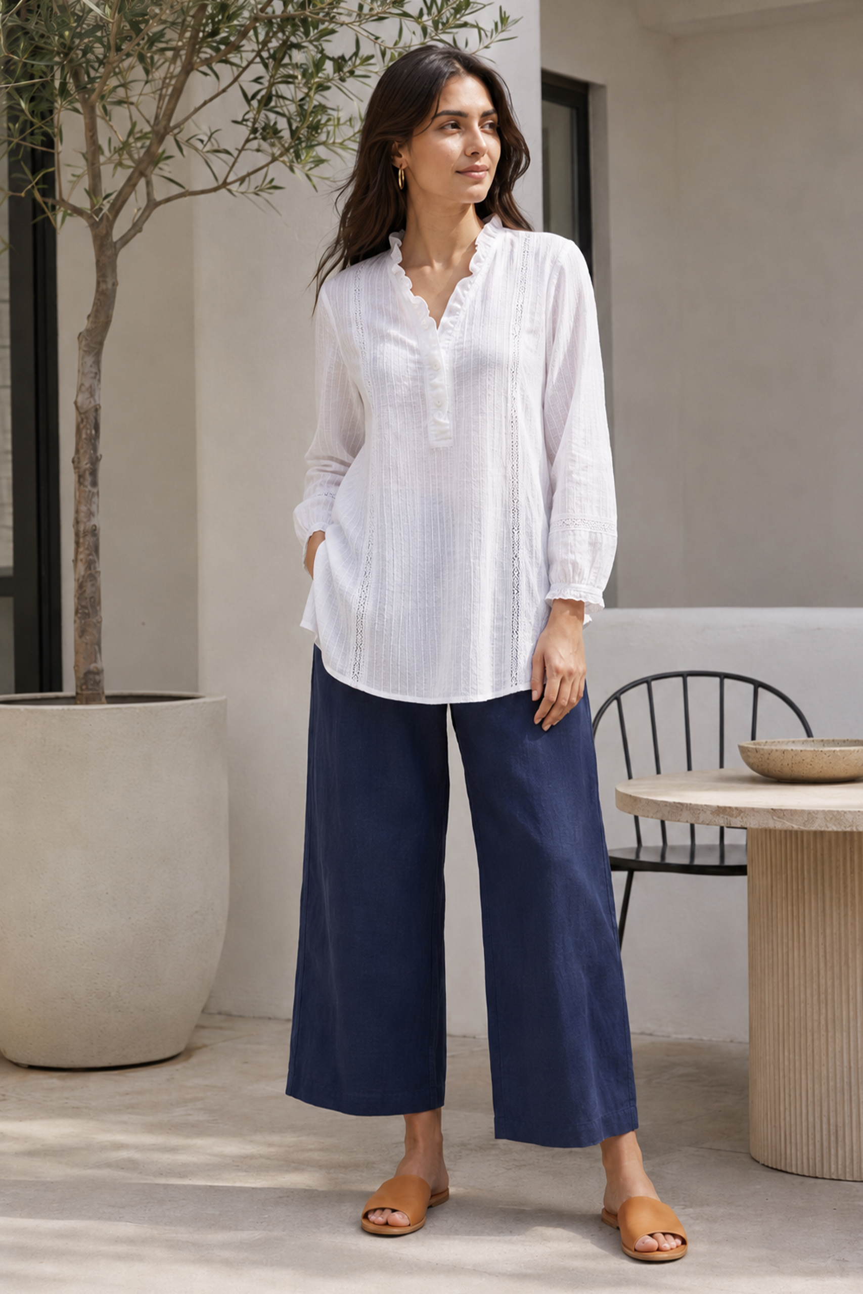 Aura Ruffle Tunic