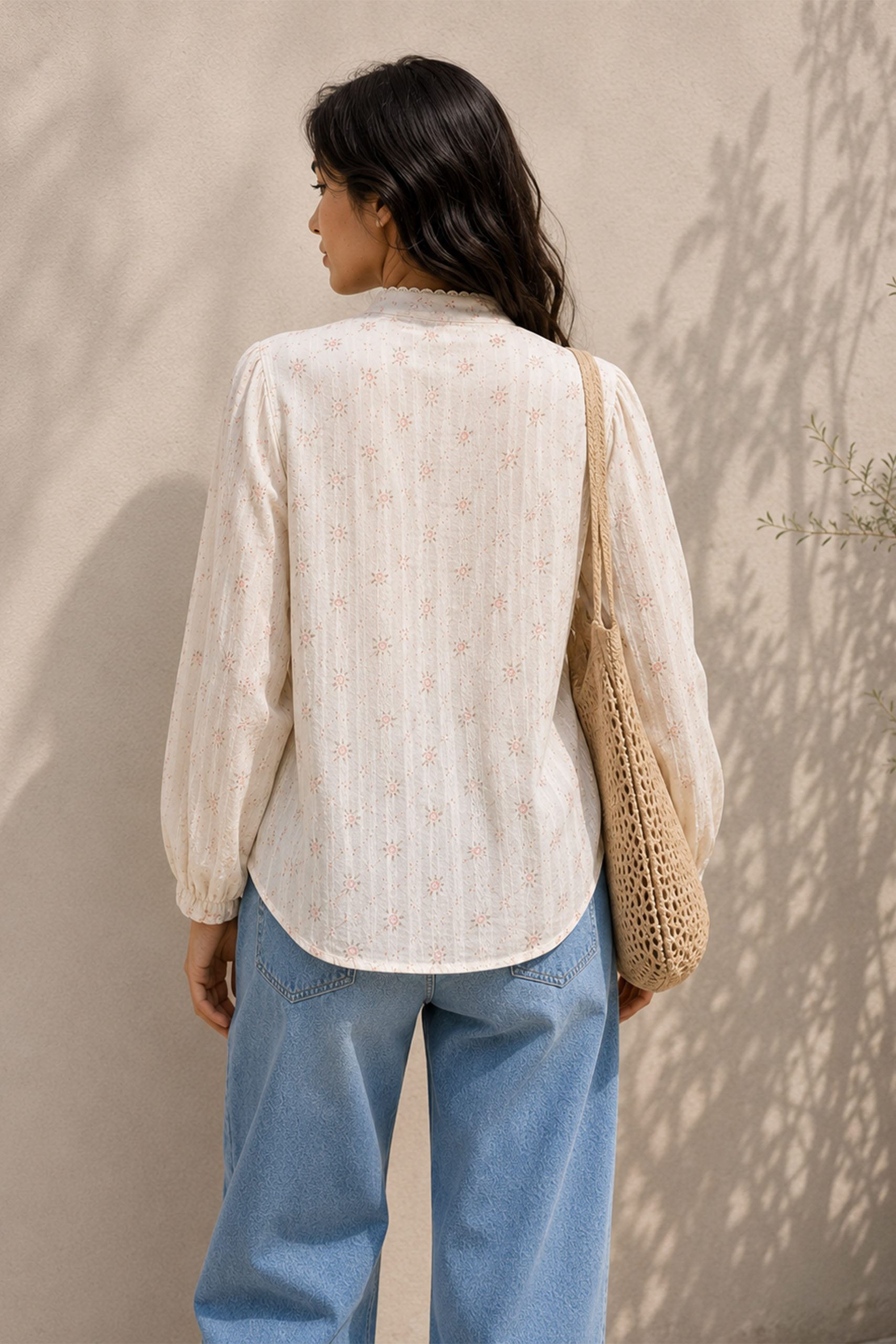 Vintage Rose Lace Blouse - Image 4