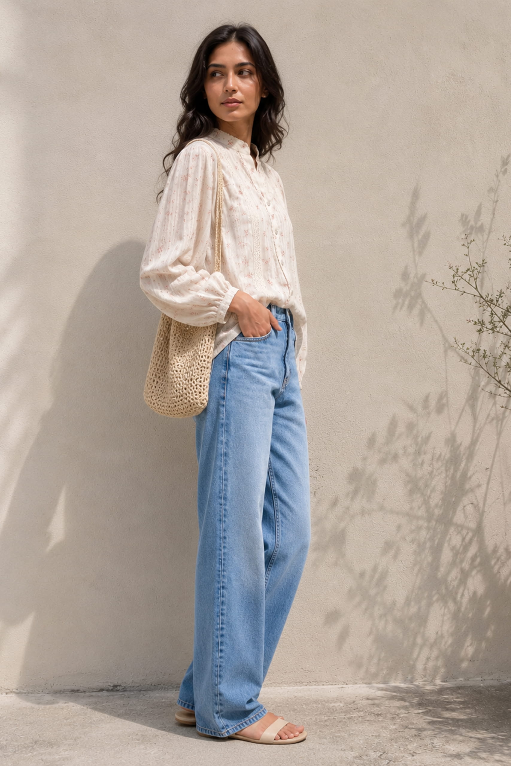 Vintage Rose Lace Blouse - Image 2
