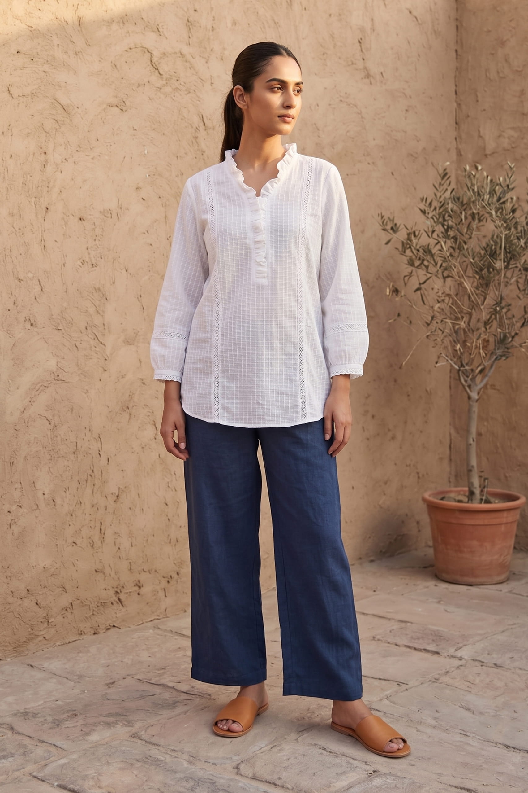 Aura Ruffle Tunic
