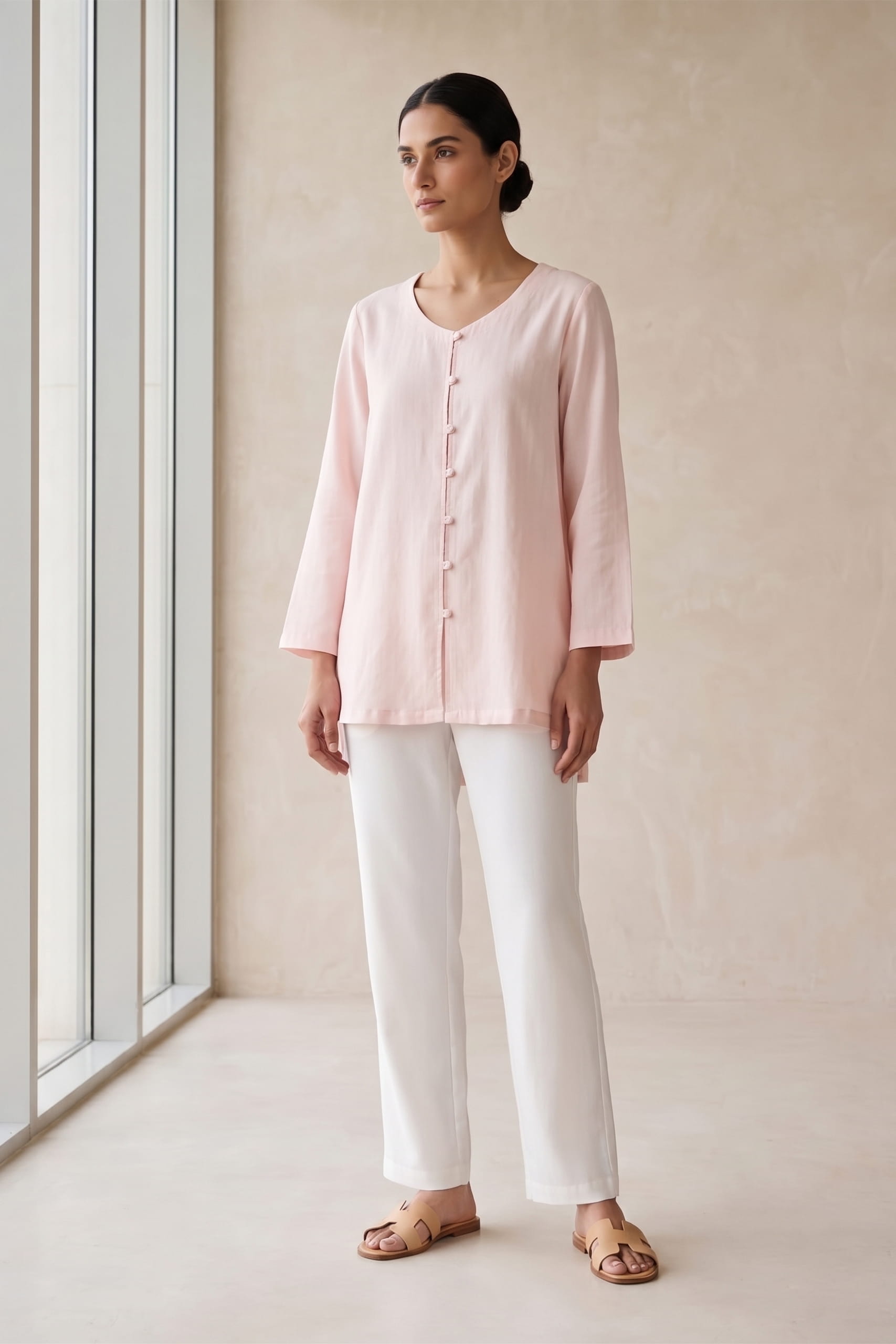 The Roseate High-Low Tunic