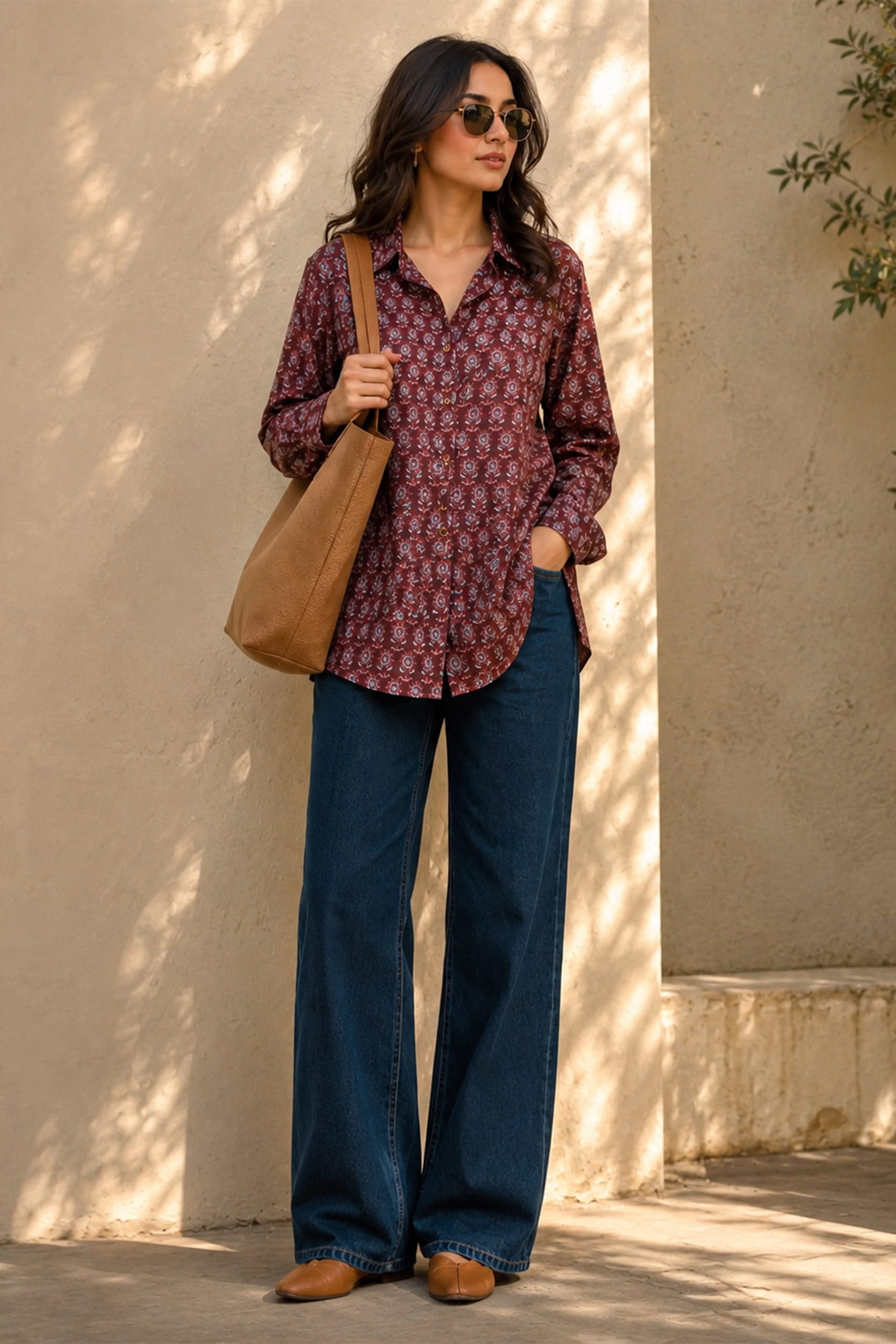 Boho Heritage Printed Shirt Top