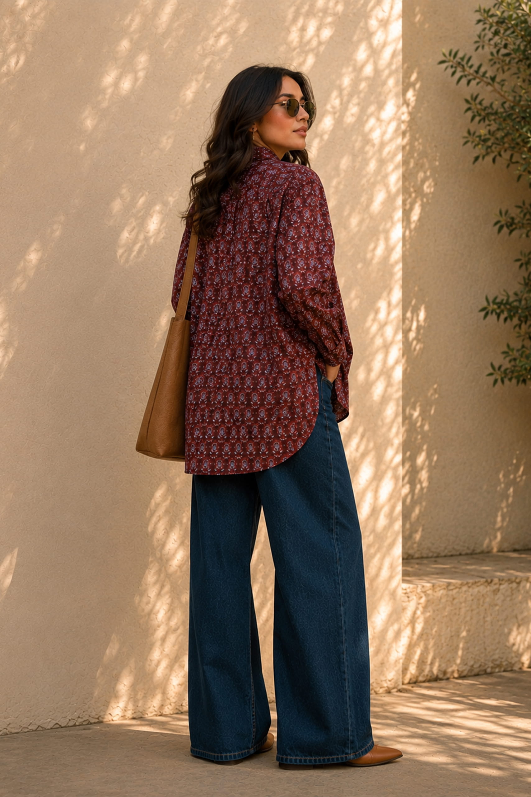 Boho Heritage Printed Shirt Top - Image 3