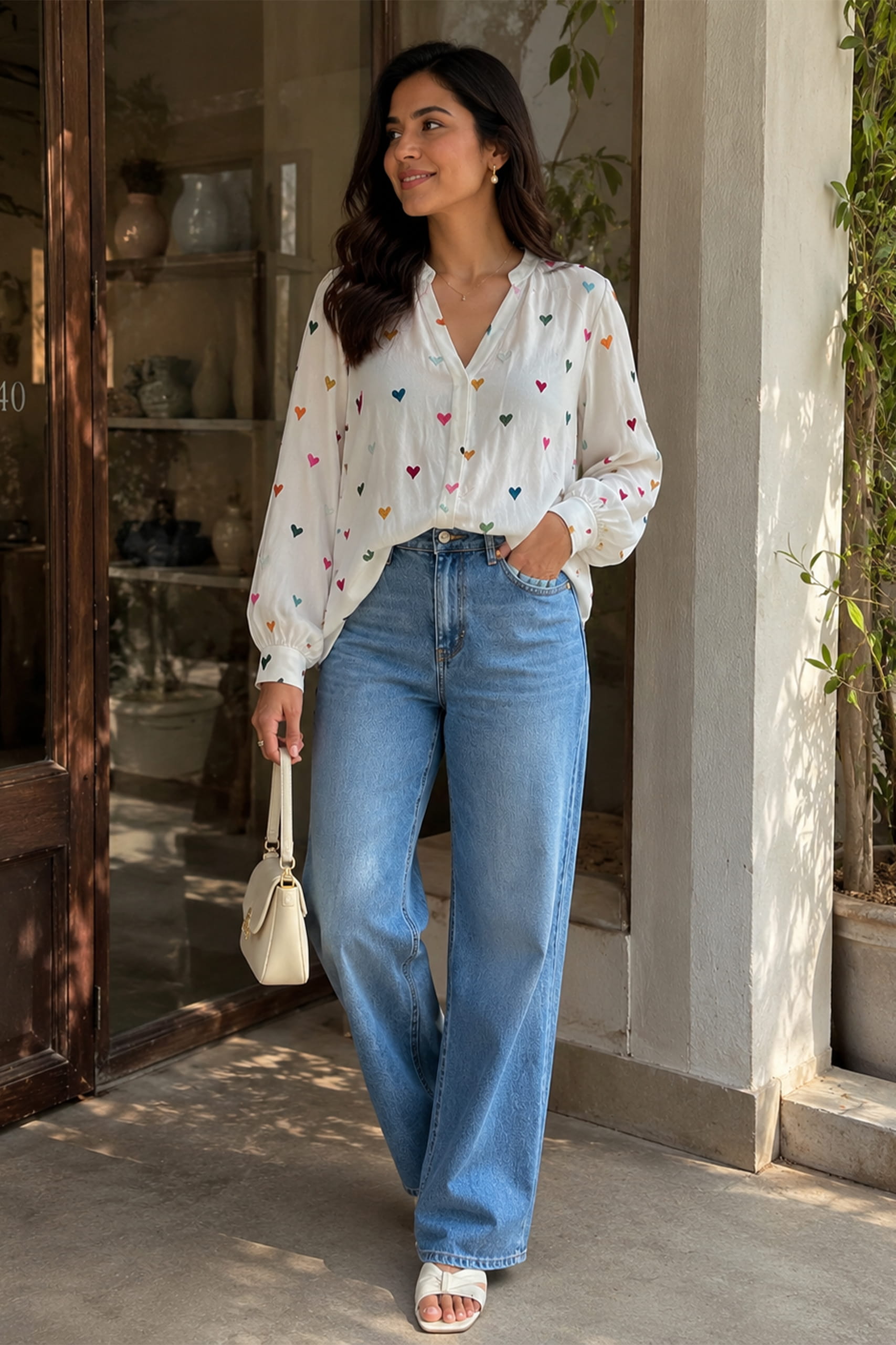 Love Stitched Georgette Shirt