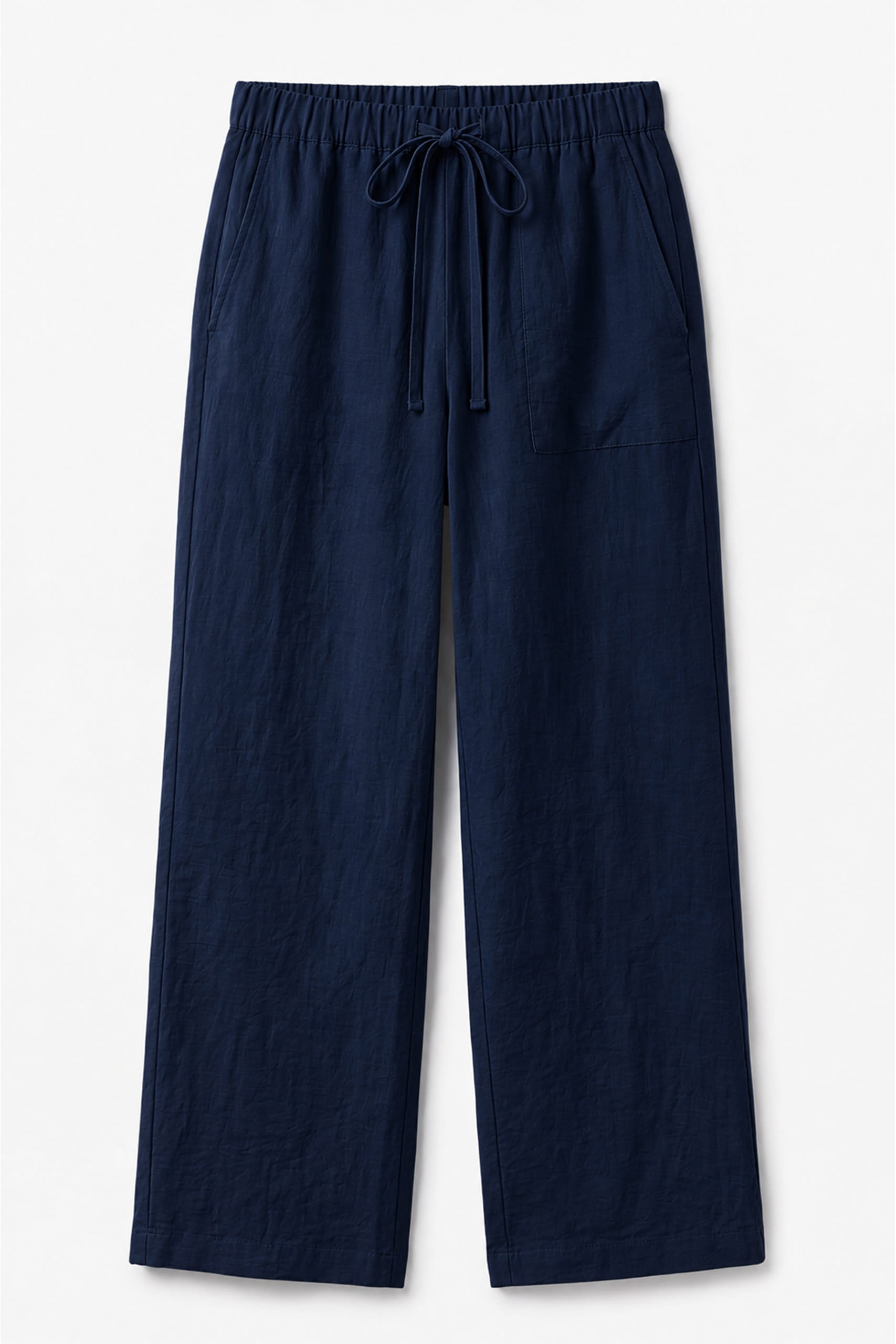 Navy Linen Lounge Pants