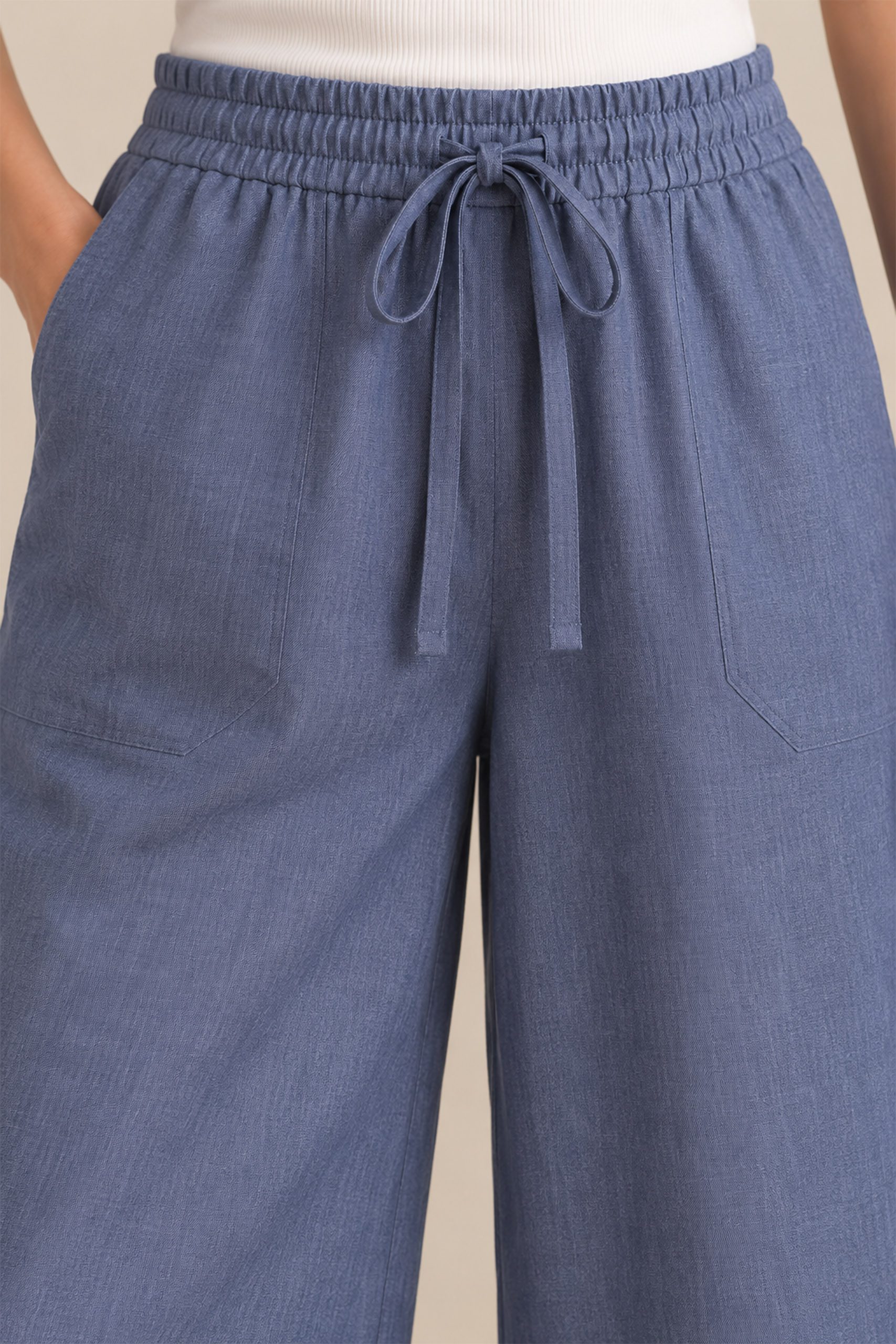 Slate Blue Capri Pants - Image 2