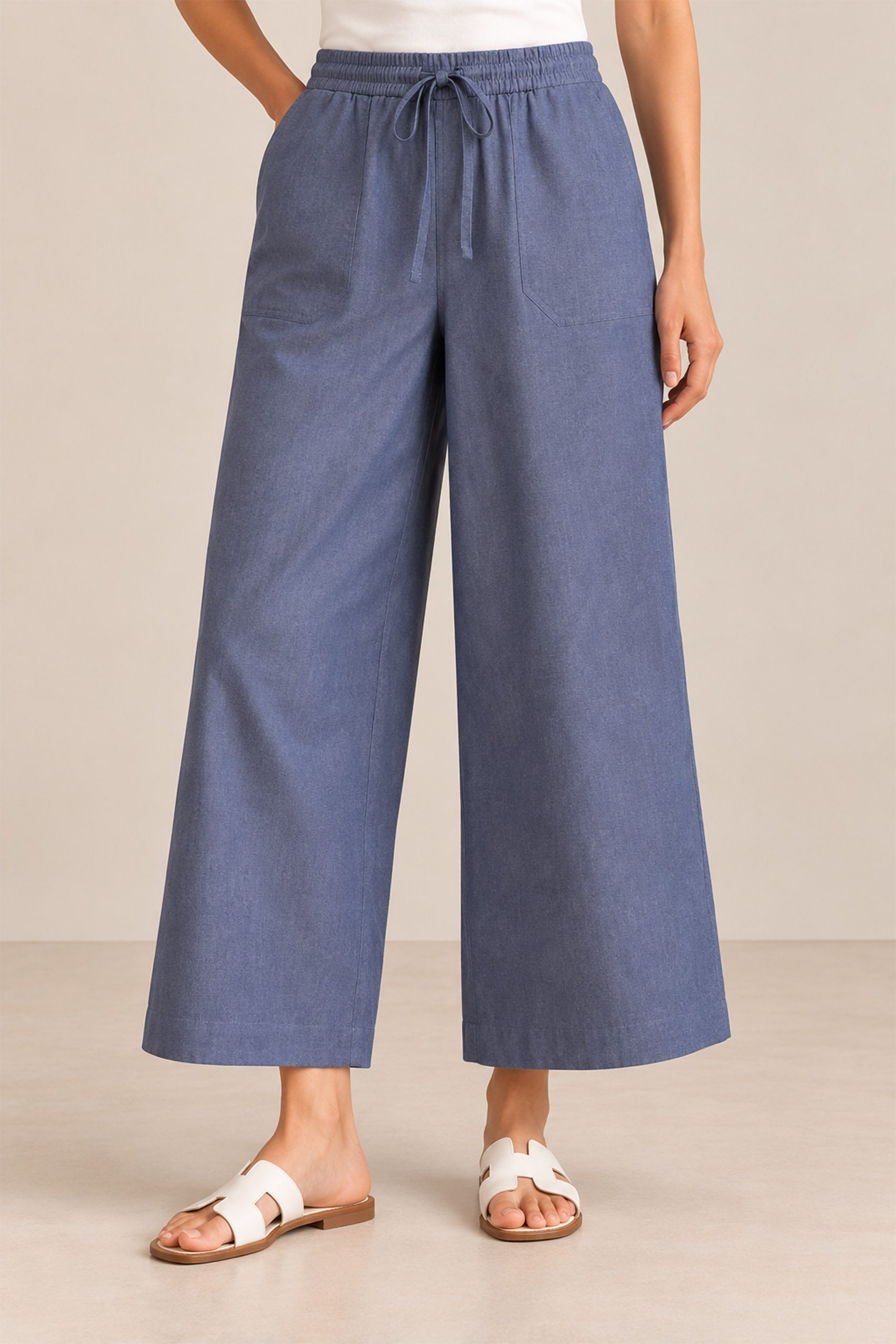 Slate Blue Capri Pants