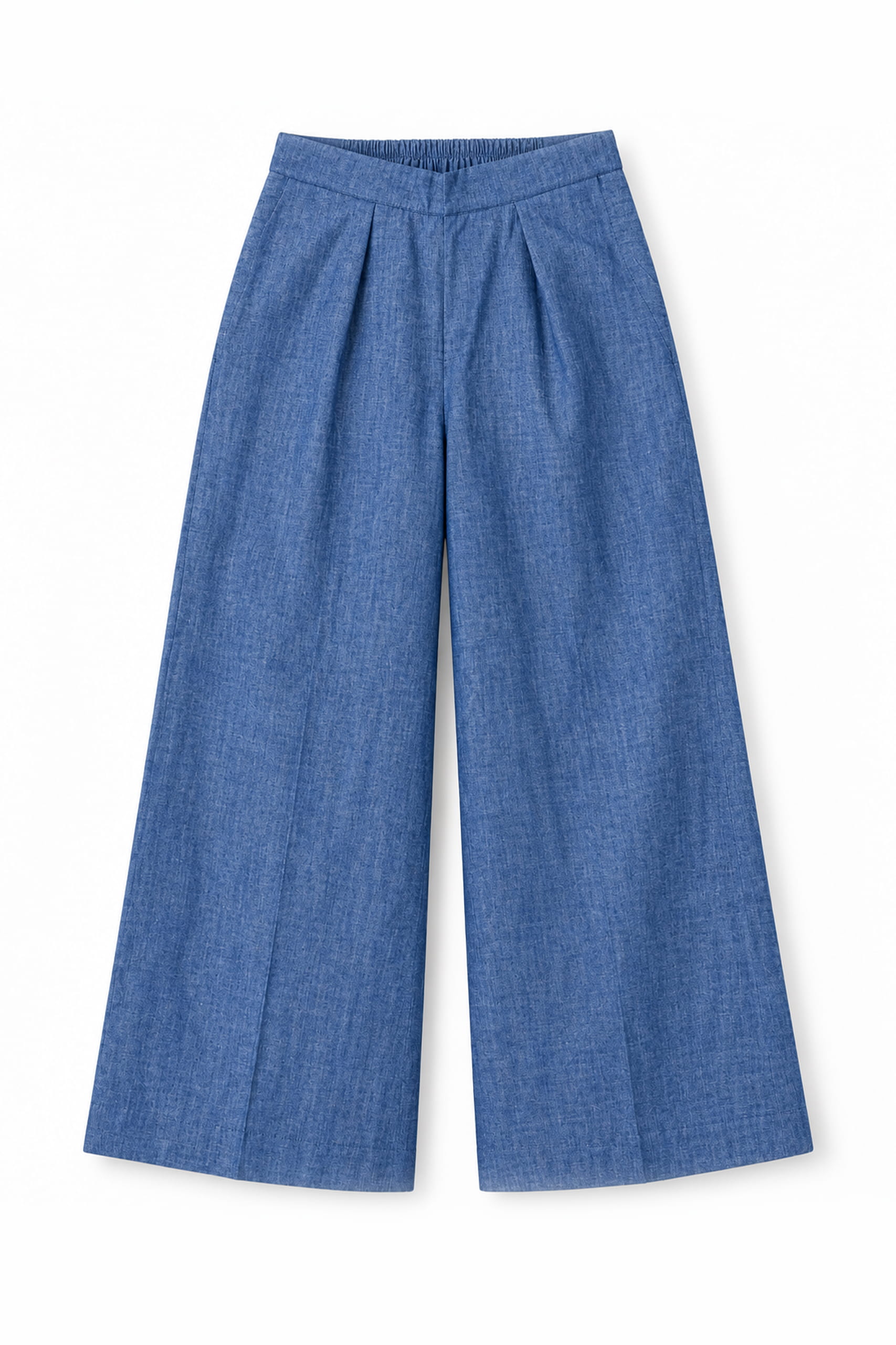 Washed Blue Wide Leg Pants - Image 4