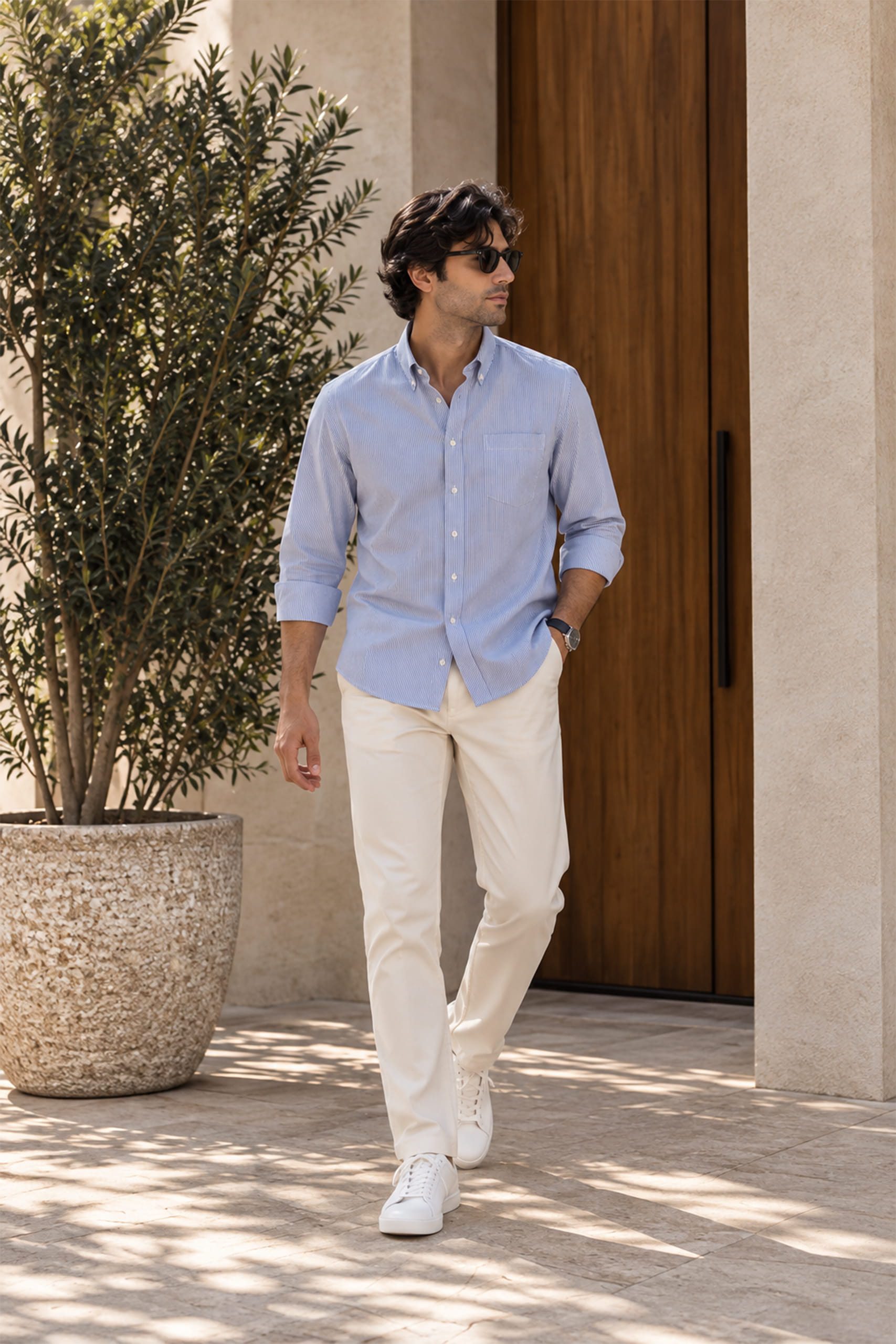 Blue Pinstripe Shirt