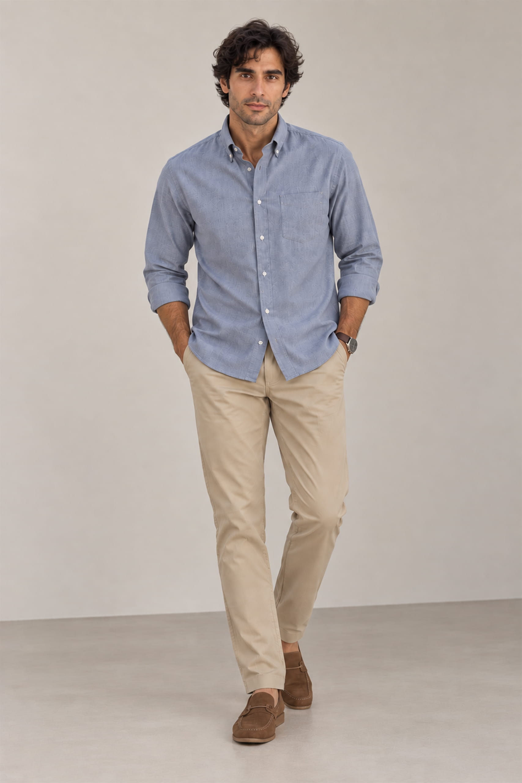 Slate Blue Shirt