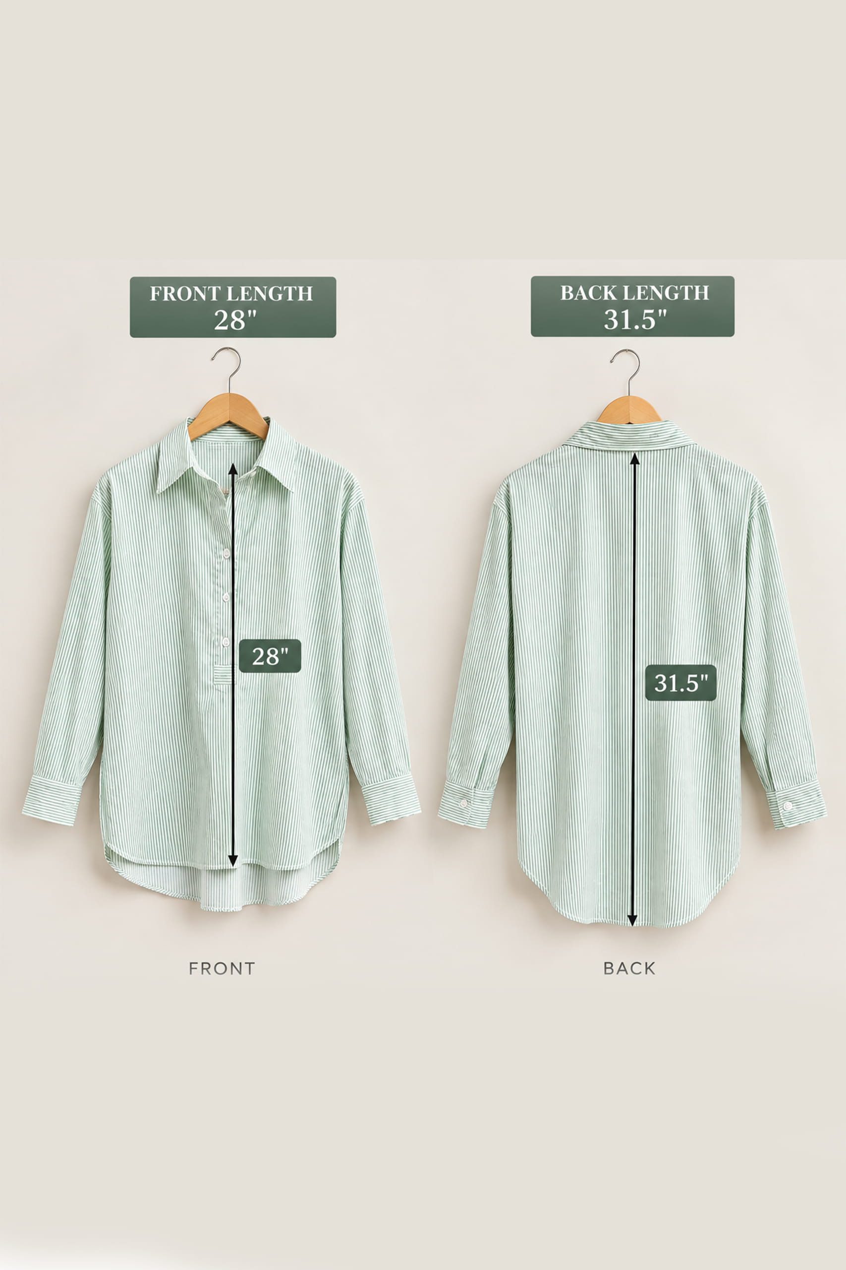 Mint Ease Pinstripe Shirt - Image 5